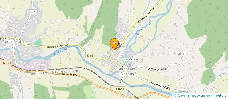 localisation de l'entreprise MONSIEUR FERDINAND BOUCHERAT  MIRABEL-ET-BLACONS