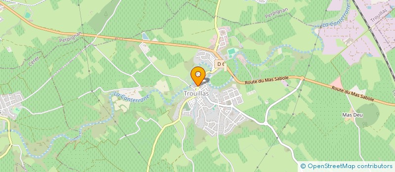 localisation de l'entreprise MONSIEUR FERDINAND DERRIEU  THUIR