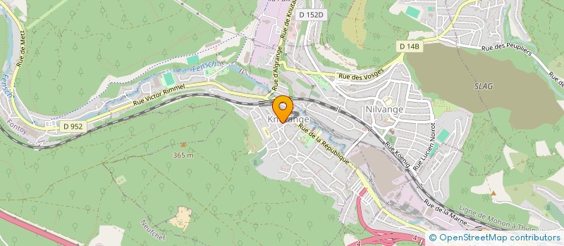 localisation de l'entreprise MONSIEUR FERDINAND DUBOIS  KNUTANGE