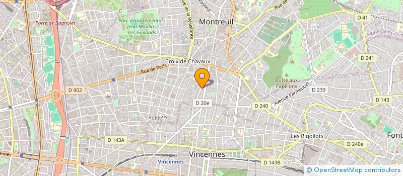 localisation de l'entreprise MONSIEUR FERDINAND GANDET à MONTREUIL
