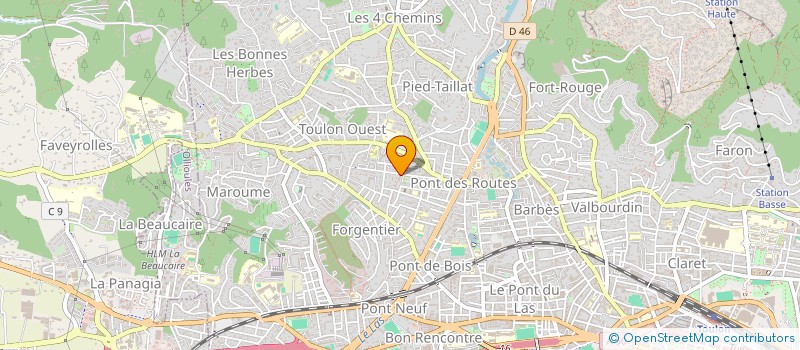 localisation de l'entreprise MONSIEUR FERDINAND GAUTHIER DE PORRY à TOULON