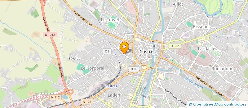 localisation de l'entreprise MONSIEUR FERDINAND HECQUET  CASTRES