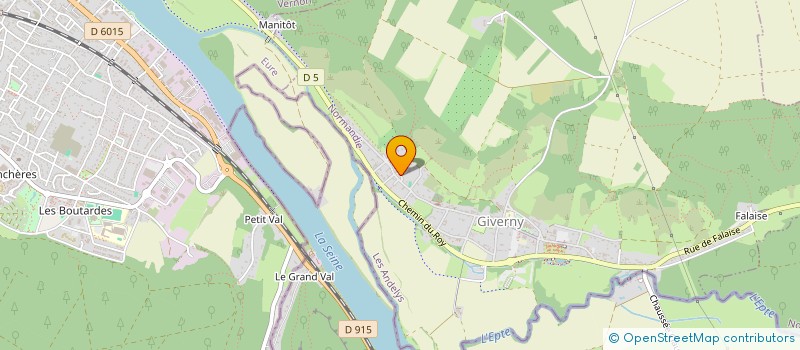 localisation de l'entreprise MONSIEUR FERDINAND JOUYET  GIVERNY