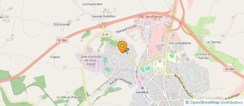 localisation de l'entreprise MONSIEUR FERDINAND LAUNAY à LOUDEAC