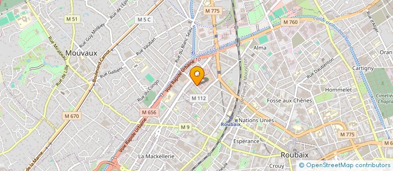 localisation de l'entreprise MONSIEUR FERDINAND LEDOUX  ROUBAIX