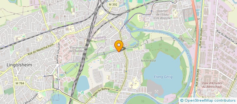 localisation de l'entreprise MONSIEUR FERDINAND LITT  OSTWALD