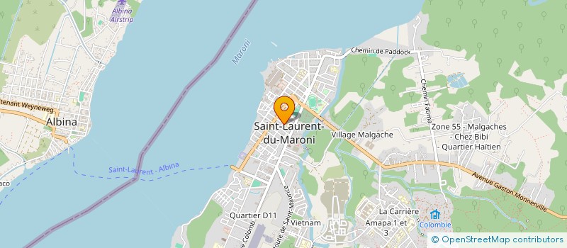 localisation de l'entreprise MONSIEUR FERDINAND RADAMONTHE à SAINT-LAURENT-DU-MARONI
