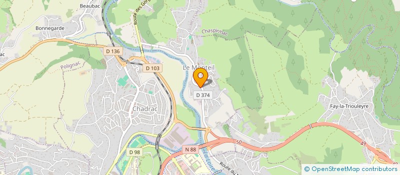 localisation de l'entreprise MONSIEUR FERDINAND ROYER  BRIVES-CHARENSAC