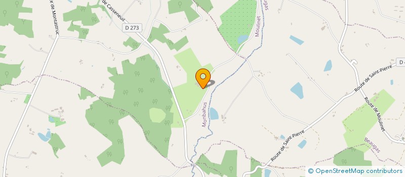 localisation de l'entreprise MONSIEUR FERDINAND SEGERS  MONBAHUS