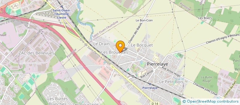 localisation de l'entreprise MONSIEUR FERDY ZONGO  PIERRELAYE