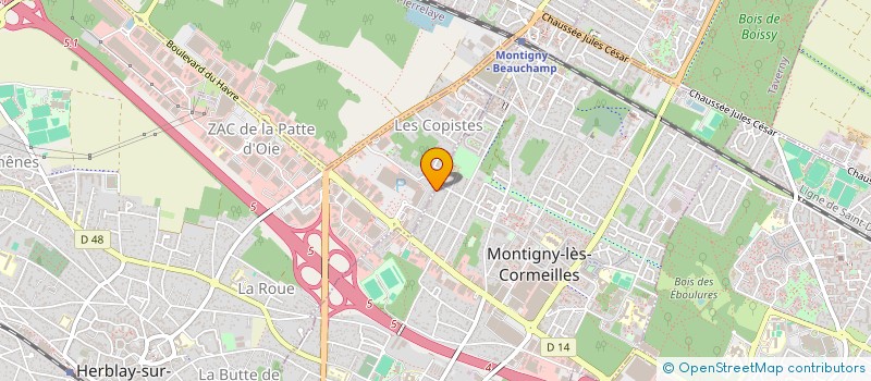 localisation de l'entreprise MONSIEUR FEREIDOUN MOHAMADZAI  MONTIGNY-LES-CORMEILLES