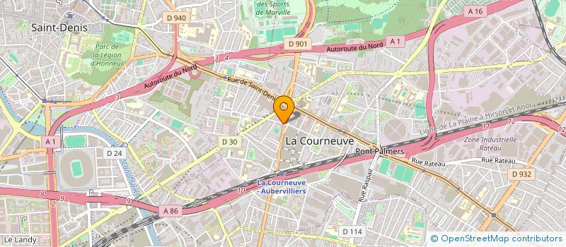 localisation de l'entreprise MONSIEUR FERHAT BENAMARA à LA COURNEUVE