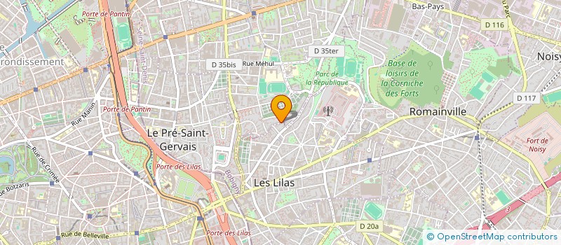 localisation de l'entreprise MONSIEUR FERHAT BOUCHABOUNE à PANTIN