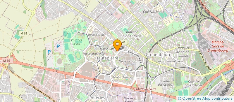 localisation de l'entreprise MONSIEUR FERHAT DONMEZ à STRASBOURG