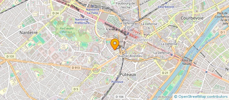 localisation de l'entreprise MONSIEUR FERHAT FERHAT  PUTEAUX