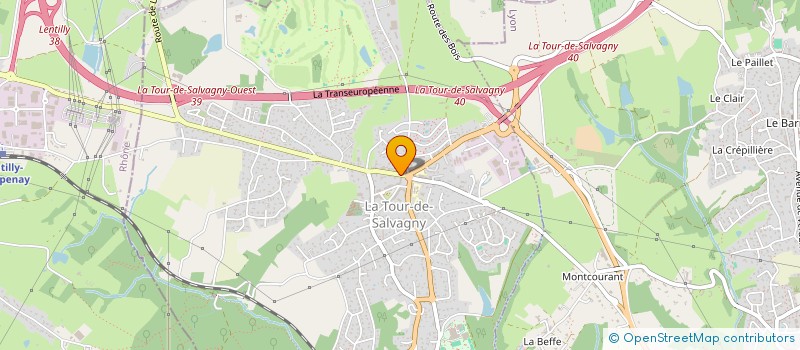 localisation de l'entreprise MONSIEUR FERHAT HAFIDI  LA TOUR-DE-SALVAGNY