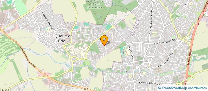 localisation de l'entreprise MONSIEUR FERHAT TIAOUININE  LA QUEUE-EN-BRIE