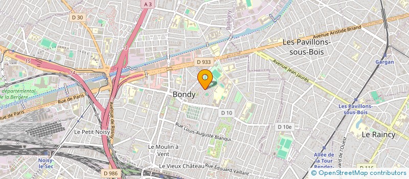 localisation de l'entreprise MONSIEUR FERHATE LAHCENE NACER  BONDY