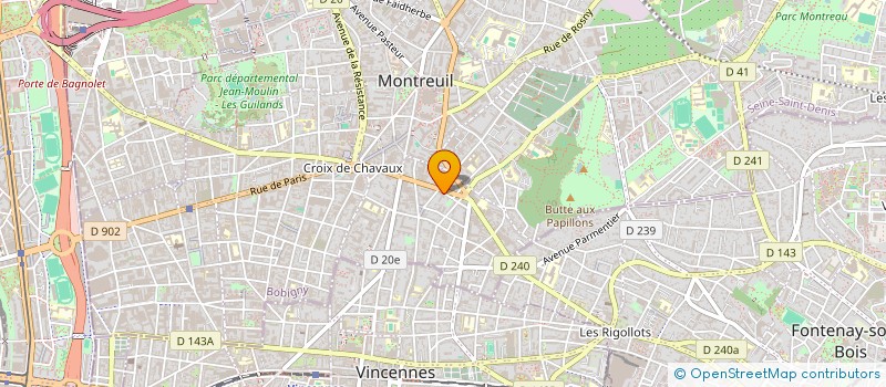 localisation de l'entreprise MONSIEUR FERID TRIA à MONTREUIL
