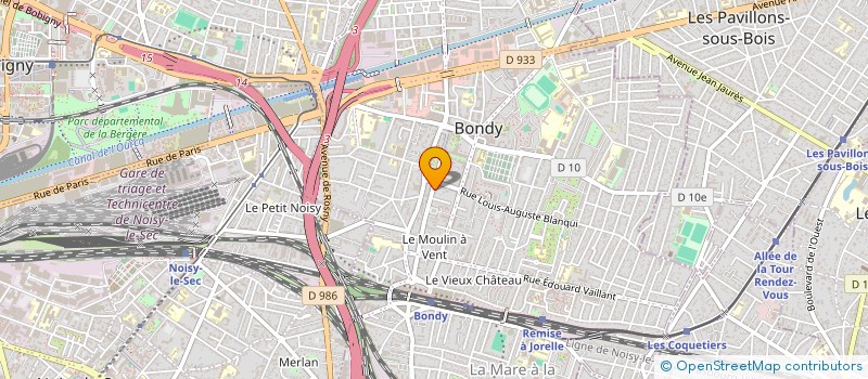 localisation de l'entreprise MONSIEUR FERIEL BOUTLELIS  BONDY