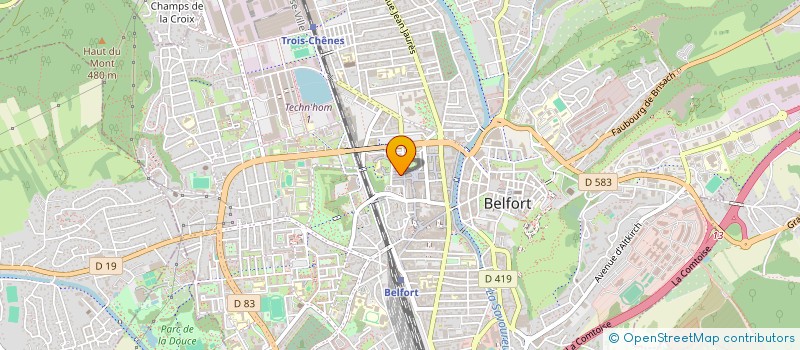 localisation de l'entreprise MONSIEUR FERIT BISKINER à BELFORT