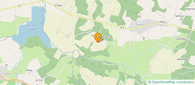 localisation de l'entreprise MONSIEUR FERNAND ALBERT DUFFIET  CUDOS