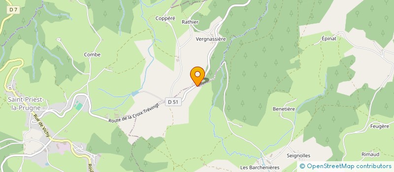 localisation de l'entreprise MONSIEUR FERNAND BARGE  SAINT-PRIEST-LA-PRUGNE