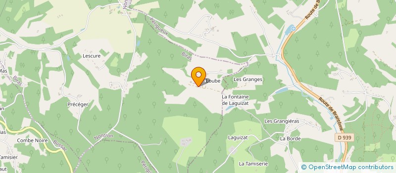 localisation de l'entreprise MONSIEUR FERNAND BARRIERE à BOURDEILLES