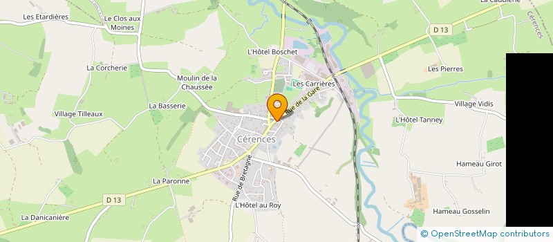 localisation de l'entreprise MONSIEUR FERNAND BATAILLE à CERENCES