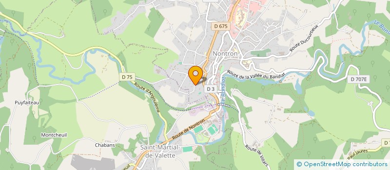 localisation de l'entreprise MONSIEUR FERNAND BAYER  NONTRON