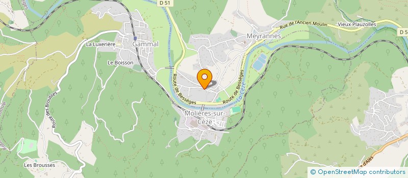 localisation de l'entreprise MONSIEUR FERNAND BAYLE  MEYRANNES