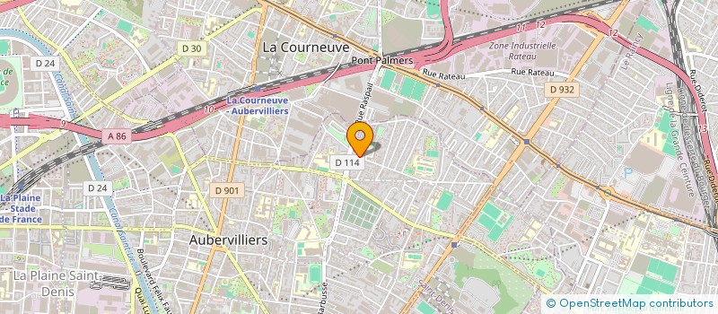 localisation de l'entreprise MONSIEUR FERNAND BERNARD  AUBERVILLIERS