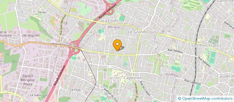 localisation de l'entreprise MONSIEUR FERNAND BERNARD  MERIGNAC