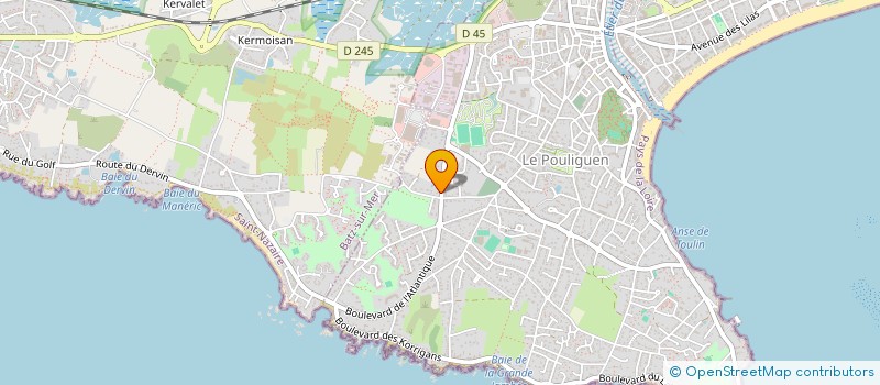 localisation de l'entreprise MONSIEUR FERNAND BOURDIGUEL  LE POULIGUEN