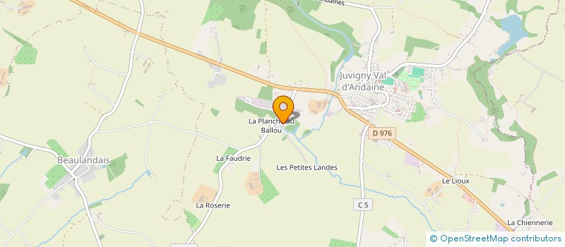 localisation de l'entreprise MONSIEUR FERNAND BRIAND à JUVIGNY VAL D'ANDAINE