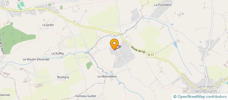 localisation de l'entreprise MONSIEUR FERNAND BRIARD à LA BARRE-DE-SEMILLY