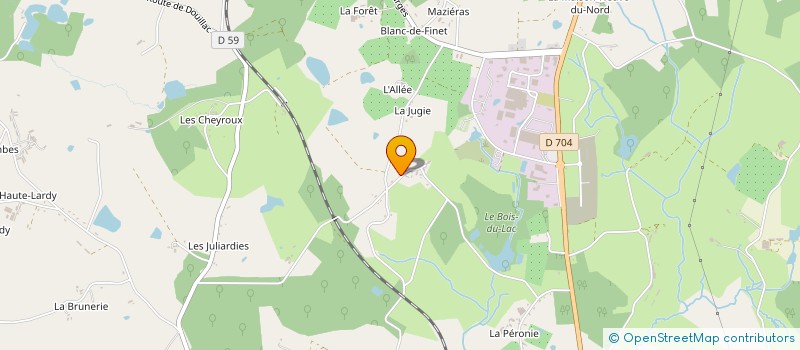 localisation de l'entreprise MONSIEUR FERNAND BUISSON  LADIGNAC-LE-LONG