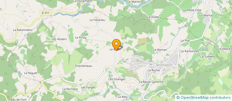 localisation de l'entreprise MONSIEUR FERNAND CARRA  RONTALON