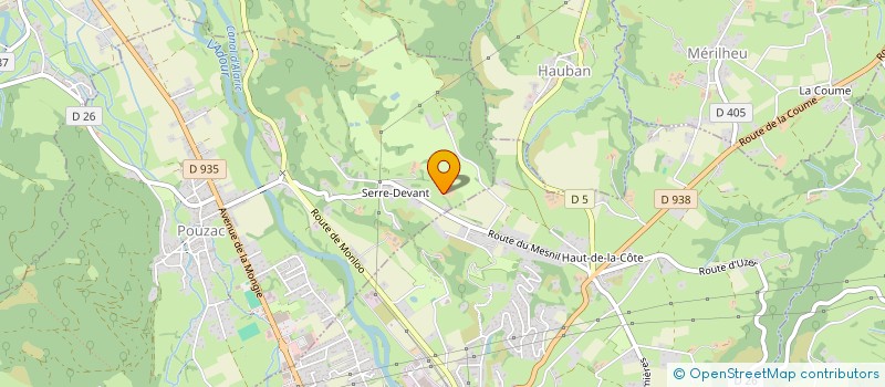 localisation de l'entreprise MONSIEUR FERNAND CAZALAS  POUZAC