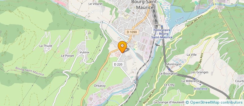 localisation de l'entreprise MONSIEUR FERNAND CHAMIOT-CLERC à BOURG-SAINT-MAURICE