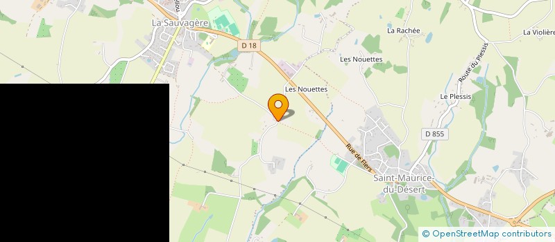 localisation de l'entreprise MONSIEUR FERNAND CHAMPAIN à LA MOTTE-FOUQUET