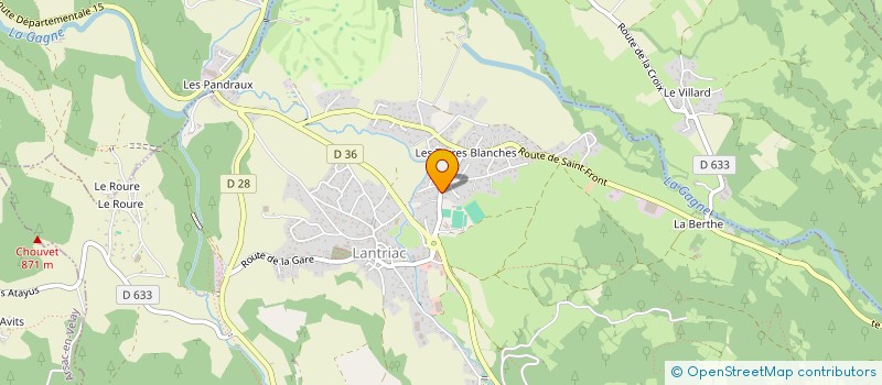 localisation de l'entreprise MONSIEUR FERNAND CHANTELAUZE  LANTRIAC