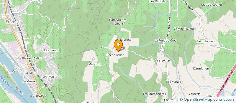 localisation de l'entreprise MONSIEUR FERNAND CHARROIN  CROZES-HERMITAGE