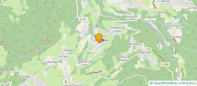 localisation de l'entreprise MONSIEUR FERNAND CHENAVAS  SAINT-MARTIN-D'URIAGE