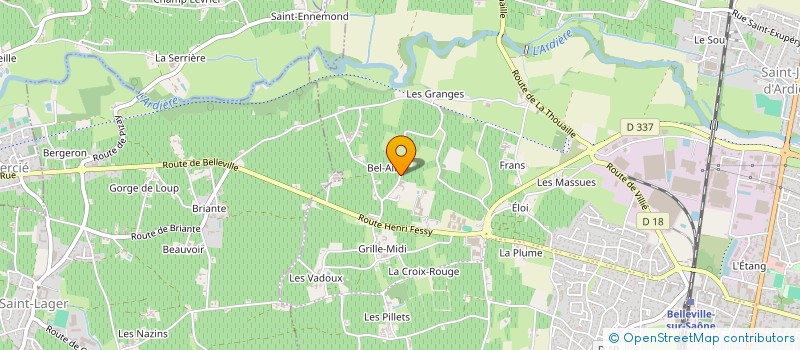 localisation de l'entreprise MONSIEUR FERNAND CHILLIARD à SAINT JEAN D'ARDIERES