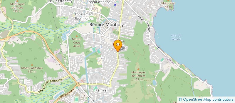 localisation de l'entreprise MONSIEUR FERNAND COFFRE  CAYENNE