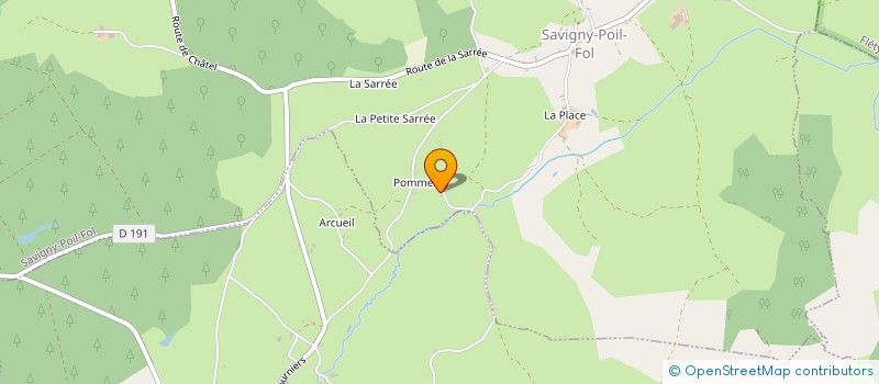 localisation de l'entreprise MONSIEUR FERNAND COGNARD à SAVIGNY-POIL-FOL