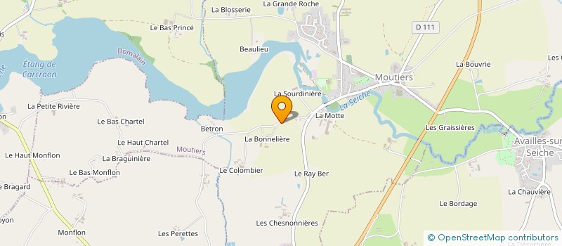 localisation de l'entreprise MONSIEUR FERNAND CORNEE  MOUTIERS