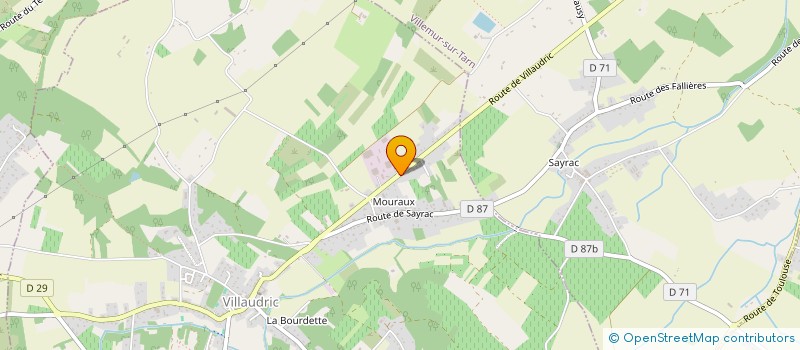 localisation de l'entreprise MONSIEUR FERNAND COSTE  VILLAUDRIC