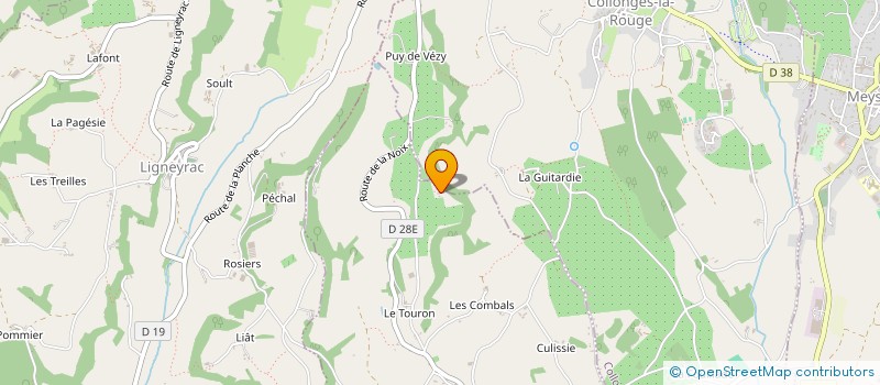 localisation de l'entreprise MONSIEUR FERNAND COUDERT  SAILLAC